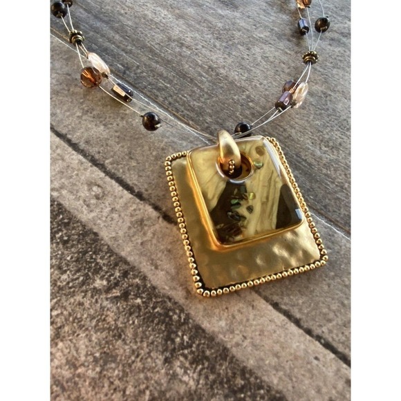 KC Kenneth Cole Fashion Necklace Beaded Statement Collar - Picture 2 of 12